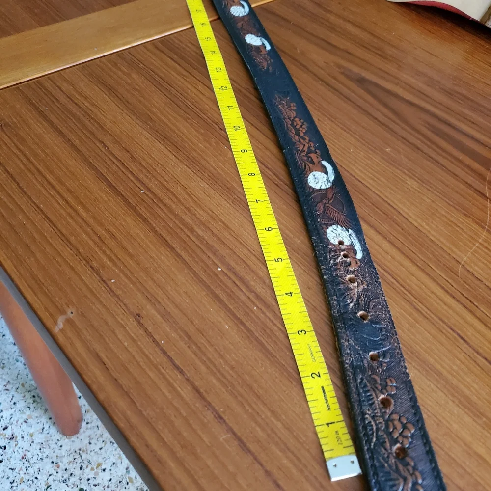 Vintage Western Style Leather belt xl - Picture 9 of 10